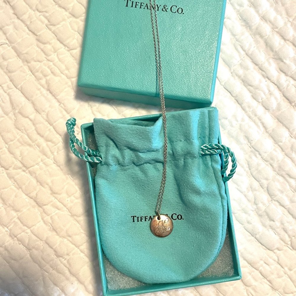 Tiffany Notes Alphabet Charm "K" - Sterling Silver